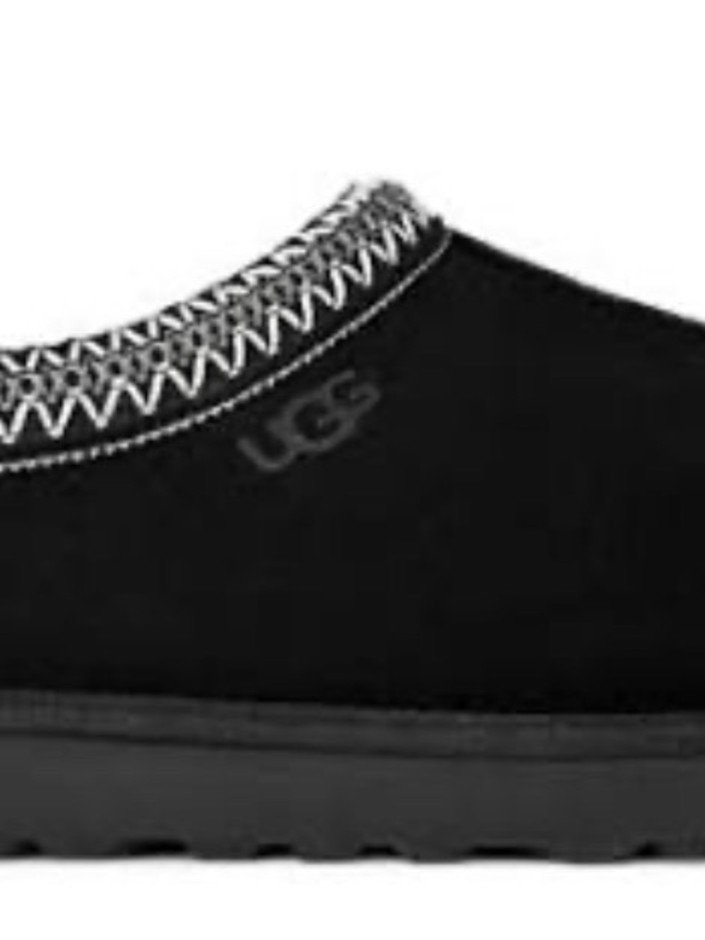 UGG Men’s Black Stitch-Trim Slip-On Loafer